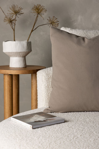 Venture Home Celine Kuddfodral Poly Waffle - Ljusgrå 50x50