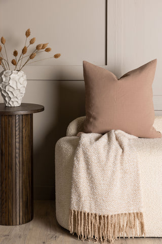 Venture Home Celine Kuddfodral Poly Waffle - Brun 50x50