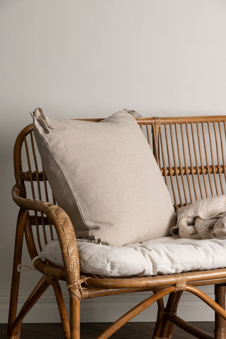Venture Home Nora Kuddfodral Linne Viskos - Beige 60x60