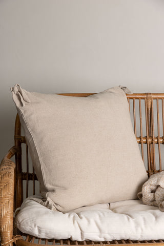 Venture Home Nora Kuddfodral Linne Viskos - Beige 60x60