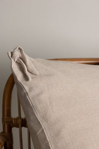 Venture Home Nora Kuddfodral Linne Viskos - Beige 60x60