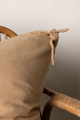 Venture Home Nora Kuddfodral Linne Viskos - Brun 60x60
