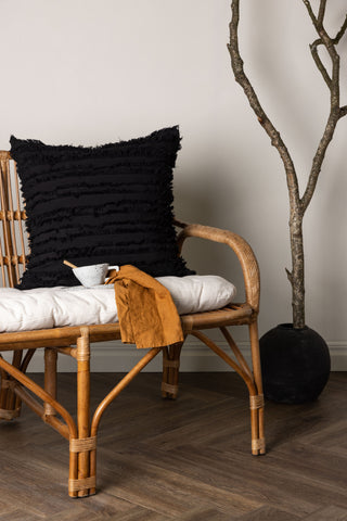 Venture Home Edith Kuddfodral Bomull - Svart 60x60