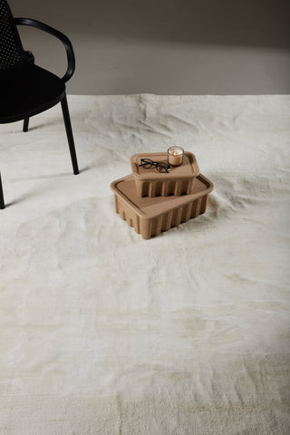 Venture Home Boston Viskos - 240*240- -Kvadrat-Vit
