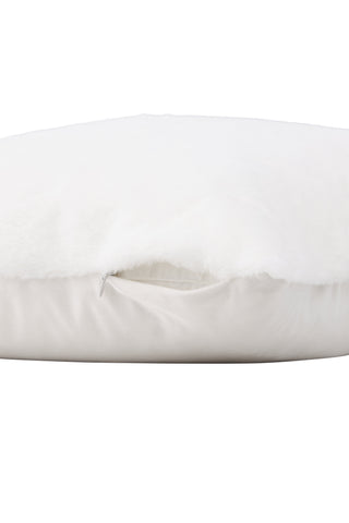 Venture Home Thea Kuddfodral Kaninpäls/Poly Velvet - Vit 50x50