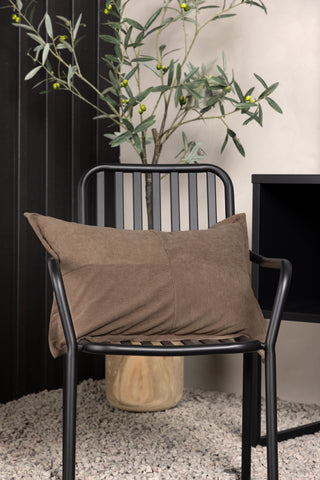 Venture Home Lykke Kuddfodral Polypräglad sammet - Grå 40x60