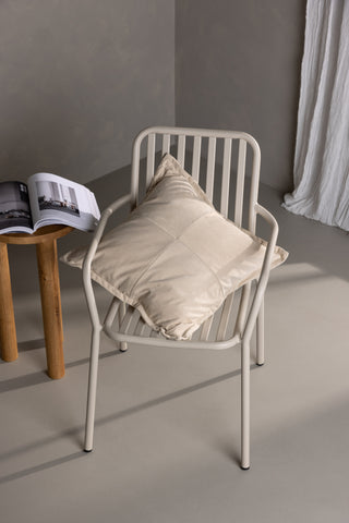 Venture Home Lykke Kuddfodral Polypräglad sammet - Beige 50x50