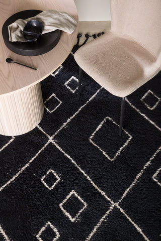 Venture Home David Wool - 300*200- -Rektangulär-Svart/vit