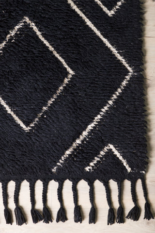 Venture Home David Wool - 350*250- -Rektangulär-Svart/vit