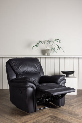 Venture Home Saranda Liggstol - / Svart mikrofiber