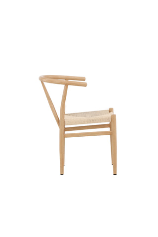 Venture Home Alfons Matstol - Naturligt / Beige rep