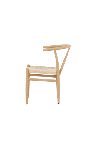 Venture Home Alfons Matstol - Naturligt / Beige rep