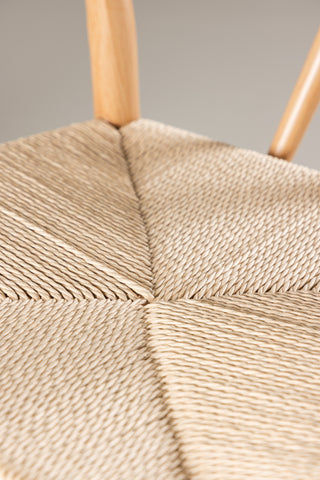 Venture Home Alfons Matstol - Naturligt / Beige rep