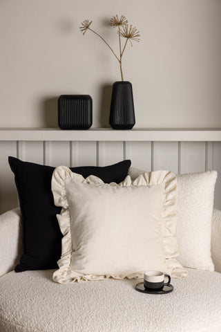 Venture Home Hailey Kuddfodral Poly Velvet - Vit 50x50