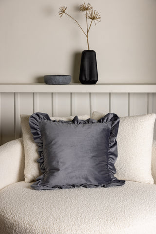 Venture Home Hailey Kuddfodral Poly Velvet - Grå 50x50