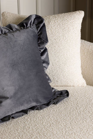 Venture Home Hailey Kuddfodral Poly Velvet - Grå 50x50