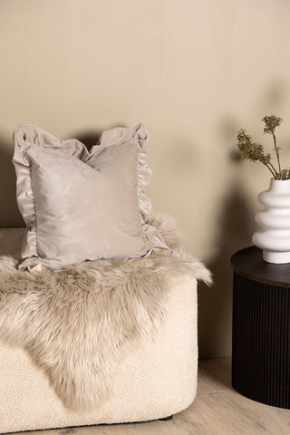 Venture Home Hailey Kuddfodral Poly Velvet - Beige 50x50