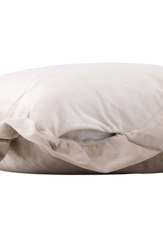 Venture Home Hailey Kuddfodral Poly Velvet - Beige 50x50