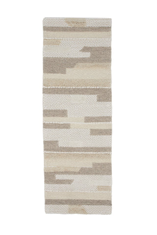Venture Home Milton Ull/polyester/bomull - 200*70- -Rektangulär-Ljusgrå