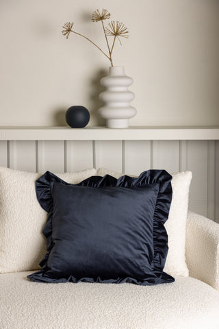 Venture Home Hailey Kuddfodral Poly Velvet - Mörkblå 50x50