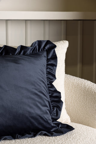 Venture Home Hailey Kuddfodral Poly Velvet - Mörkblå 50x50
