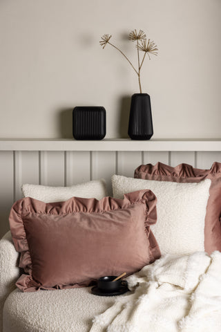 Venture Home Hailey Kuddfodral Poly Velvet - Rosa 40x60