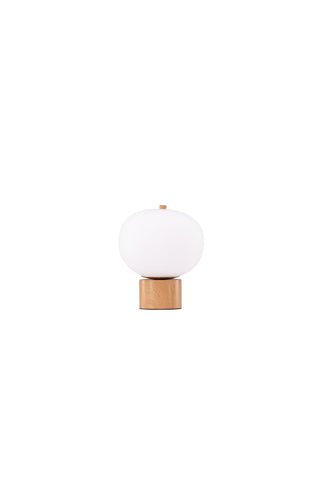Venture Home Cholet Bordslampa - Natur / Vitt glas