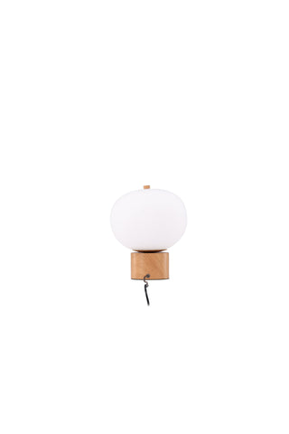 Venture Home Cholet Bordslampa - Natur / Vitt glas