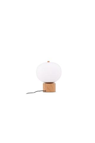 Venture Home Cholet Bordslampa - Natur / Vitt glas