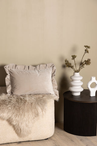 Venture Home Hailey Kuddfodral Poly Velvet - Beige 40x60