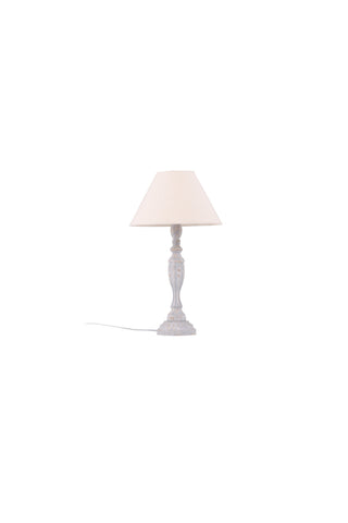 Venture Home Brive Bordslampa - Mörk valnöt/Mocca / Vit akryl