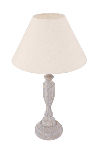 Venture Home Caen Bordslampa - Ljusgrått / Beige tyg