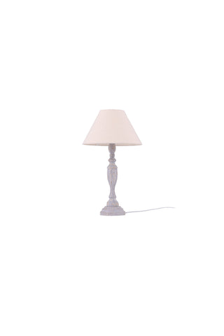 Venture Home Caen Bordslampa - Ljusgrått / Beige tyg