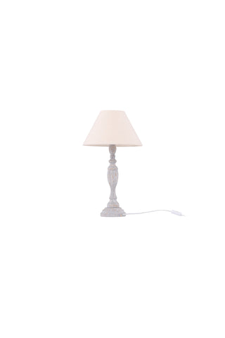 Venture Home Caen Bordslampa - Ljusgrått / Beige tyg