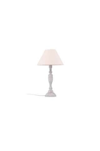 Venture Home Caen Bordslampa - Ljusgrått / Beige tyg