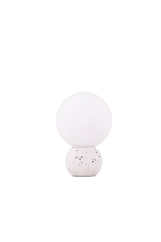 Venture Home Metz Bordslampa - Vit / Vit glas