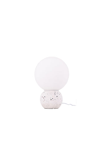 Venture Home Metz Bordslampa - Vit / Vit glas