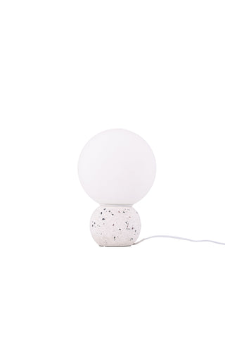 Venture Home Metz Bordslampa - Vit / Vit glas