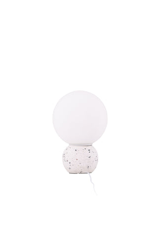 Venture Home Metz Bordslampa - Vit / Vit glas
