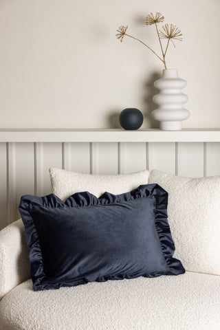 Venture Home Hailey Kuddfodral Poly Velvet - Mörkblå 40x60