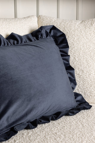 Venture Home Hailey Kuddfodral Poly Velvet - Mörkblå 40x60