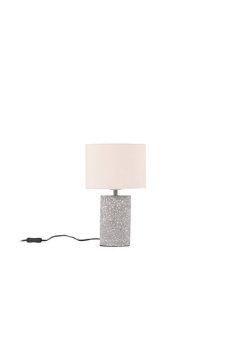 Venture Home Dijon Bordslampa - Grå / Beige Tyg