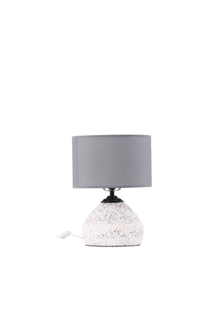 Venture Home Sisteron Bordslampa - Vit / Mörkgrå Tyg