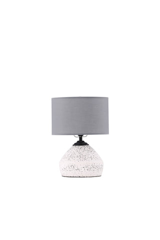 Venture Home Sisteron Bordslampa - Vit / Mörkgrå Tyg