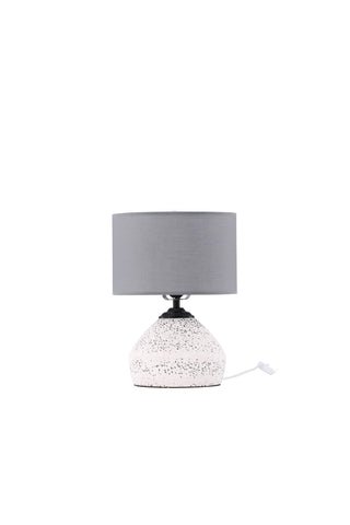 Venture Home Sisteron Bordslampa - Vit / Mörkgrå Tyg