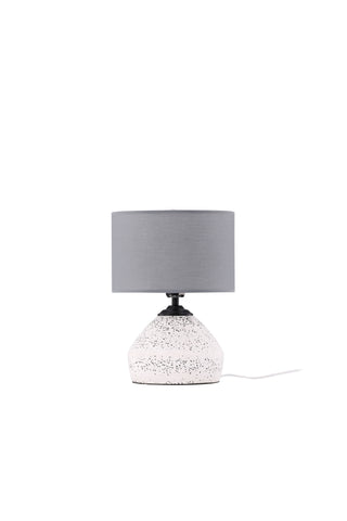 Venture Home Sisteron Bordslampa - Vit / Mörkgrå Tyg