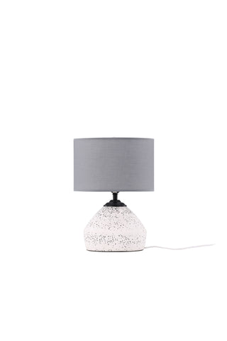 Venture Home Sisteron Bordslampa - Vit / Mörkgrå Tyg