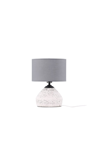 Venture Home Sisteron Bordslampa - Vit / Mörkgrå Tyg