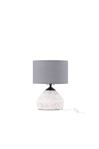 Venture Home Sisteron Bordslampa - Vit / Mörkgrå Tyg