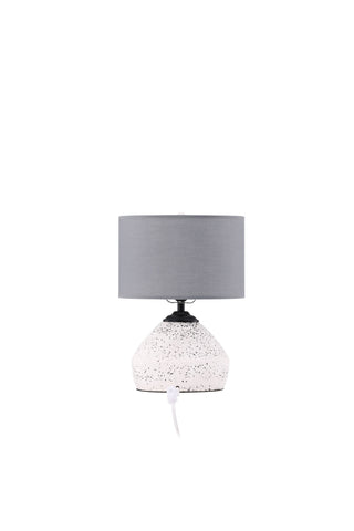 Venture Home Sisteron Bordslampa - Vit / Mörkgrå Tyg
